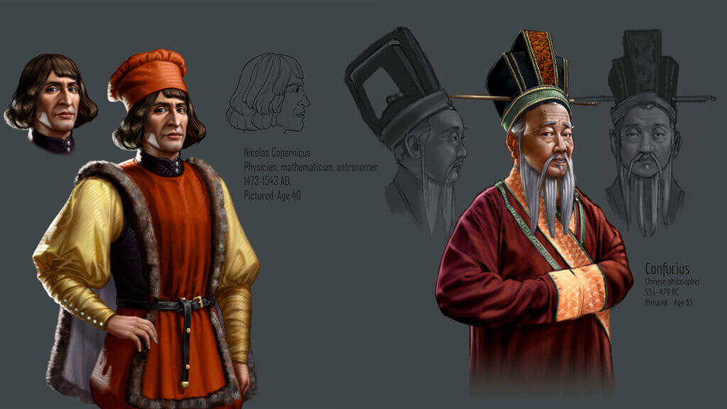 Artistic concept art of leaders